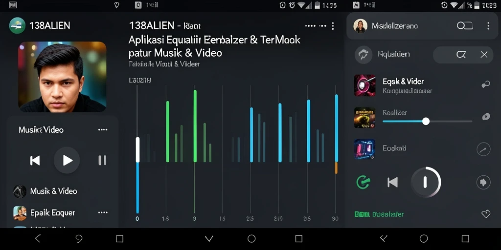 Antarmuka aplikasi 138ALIEN yang intuitif dan berfungsi sebagai Equalizer.