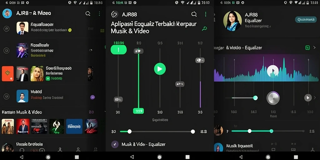 Tampilan antarmuka AJR88 yang modern dan fungsional.