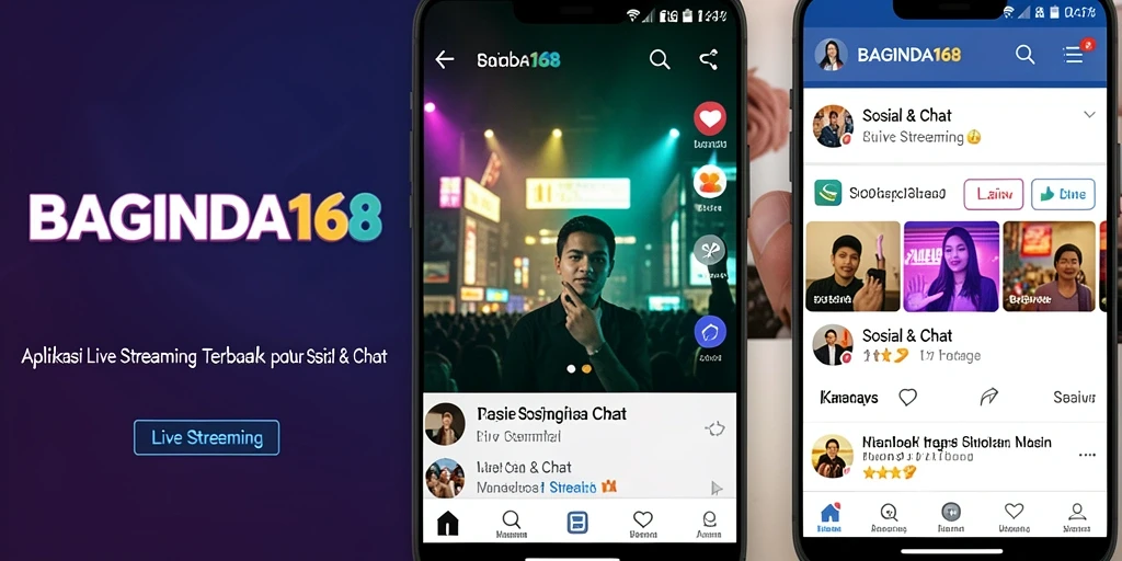 Tampilan antarmuka BAGINDA168 saat live streaming, interaksi nyata dengan pengguna.