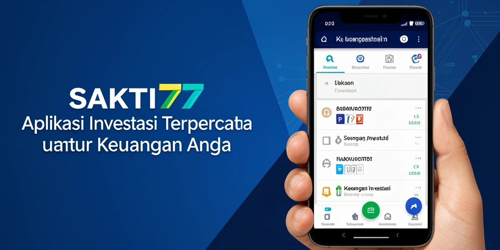 Antarmuka SAKTI77 yang modern dan mudah digunakan untuk investasi.